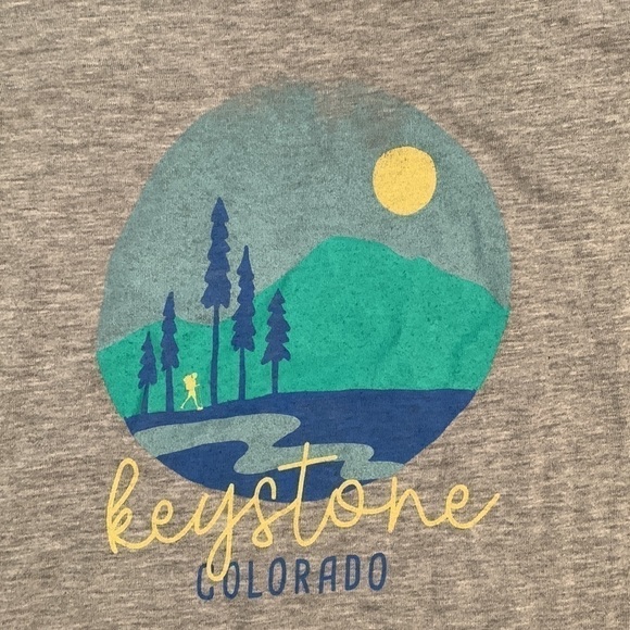 NWT campdavid Graphic Tee Keystone Colorado Hiking Short Sleeve Shirt Women’s M - Picture 3 of 9
